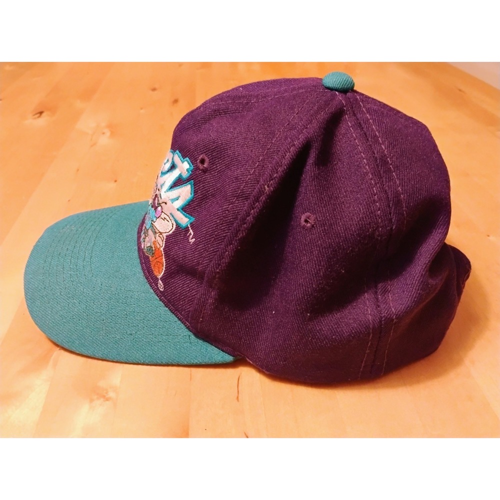 VTG 90s Charlotte Hornets Hat Cap Sports Specialties NBA Wool Blend Adjustable - Picture 9 of 14